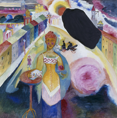 Dame in Moskau by Wassily Kandinsky