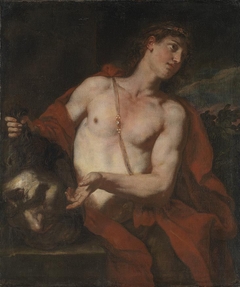 David mit dem Haupt Goliaths by Johann Michael Rottmayr