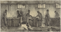 De krabbers in de katoenververij by Anthon Gerhard Alexander van Rappard