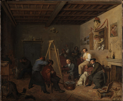 Des Künstlers Studio in Rom by Friedrich Mosbrugger