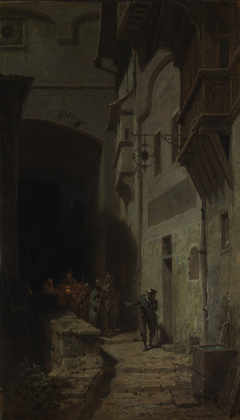 Die Scharwache by Carl Spitzweg