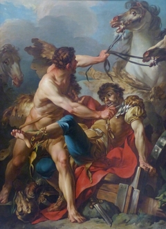 Diomedes King of Thrace Killed by Hercules and Devoured by his own Horses by Jean-Baptiste Marie Pierre