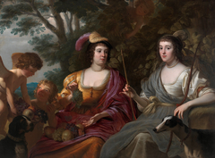 Double Portrait of Amalia van Solms and Charlotte de La Trémoïlle by Gerard van Honthorst