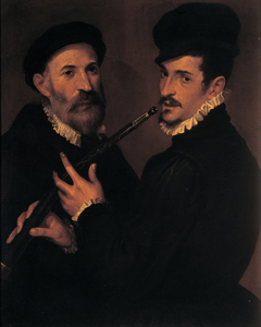 Double portrait of musicians by Bartolomeo Passarotti