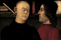 Double portrait of Piero del Pugliese and Filippino Lippi by Filippino Lippi