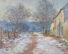 Effet de neige à Limetz by Claude Monet