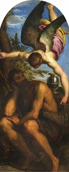 Elijah and the Angel by Palma il Giovane