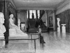 Entrance Hall of the Metropolitan Museum of Art when in Fourteenth Street by Frank Waller