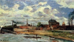 Environs de Sèvres (les fabriques Cail) by Paul Gauguin