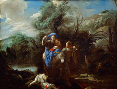 Flight into Egypt by Domenico Fetti