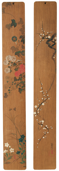 Flowers of Spring and Autumn by Ogata Kōrin