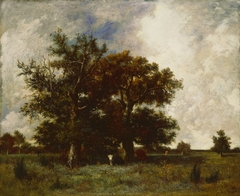 Fontainebleau Oaks by Jules Dupré