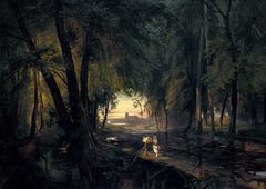 Forest path near Spandau by Carl Blechen