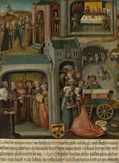 Four scenes from the legend of St Elizabeth of Hungary by Unknown Artist