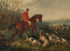 Foxhunting: At Cover by William Joseph Shayer