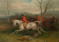 Foxhunting: Coming to a Fence (Full Cry) by William Joseph Shayer