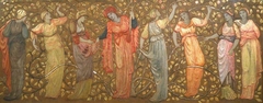 Frieze of Eight Women Gathering Apples by Edward Burne-Jones