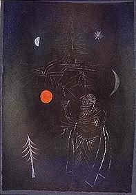 Gelehrter im Umgang mit Gestirnen by Paul Klee