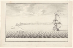 Gezicht op bergen en hoogland van Bonthain by Unknown Artist