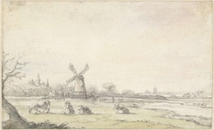 Gezicht op Den Haag vanaf Rijswijk by Unknown Artist