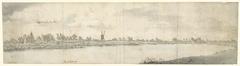 Gezicht op het kasteel van Oijen by Josua de Grave