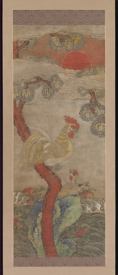 Golden Cock and Hen by Anonymous