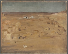 Graveyard in the desert. From the journey to Egypt by Jan Ciągliński