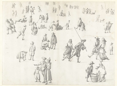 Groups of Figures on the Ice by Jan Abrahamsz. Beerstraten