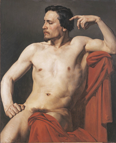 Half painted figure by William-Adolphe Bouguereau