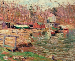 Harlem River Scene by Ernest Lawson