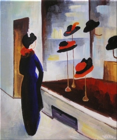 Hutladen III by August Macke