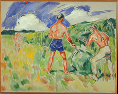 Haymaking by Edvard Munch