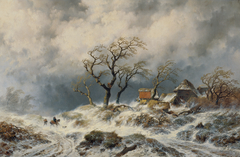 Holländische Winterlandschaft (Schneewehen) by Remigius Adrianus Haanen