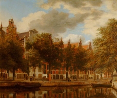 Houses on the Herengracht by Jan van der Heyden