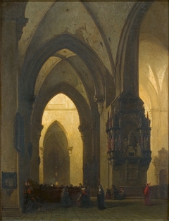 Interieur van de Domkerk te Trier by Johannes Bosboom