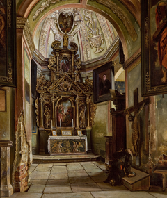 Interior of a Chapel at the Parish Church in Krosno by Aleksander Gryglewski