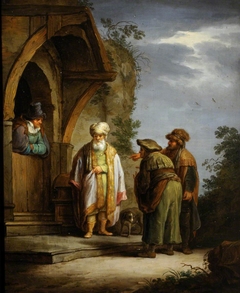 Job chidden by his Friends by imitator of Rembrandt van Rijn