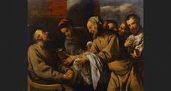 Joseph's brothers returning his bloodied tunic to their father by Pietro della Vecchia