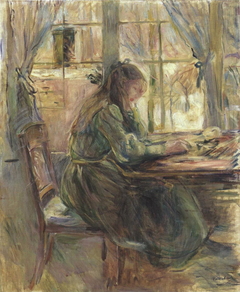 Julie at the Table by Berthe Morisot