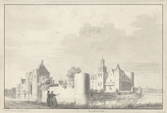 Kasteel Liesveld bij Groot-Ammers in de Alblasserwaard by Cornelis Pronk