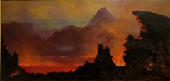 Kilauea Caldera, Sandwich Islands by Jules Tavernier