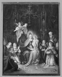 La Vierge et l'Enfant adorés par les anges by Frans Francken the Younger