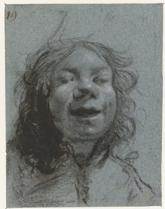 Lachend zelfportret by Moses ter Borch