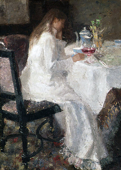 Lady in white (Toorop) by Jan Toorop