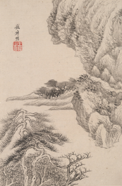 Landscape in the Style of Various Old Masters: In the style of Wang Meng by Wang Jian