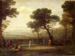 Landscape with Dancing Figures by Claude Lorrain