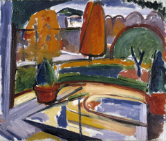 Landscape with Pond--Newman's Yard by Carl Newman