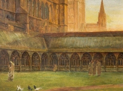 Lincoln Cathedral  - The Cloisters by Edward R Taylor