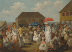 Linen Market, Dominica by Agostino Brunias