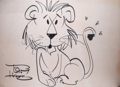 Lion anf Flies by Tony Hart